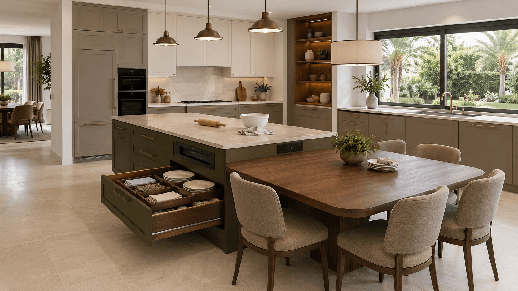 Two-Tone & Warm Neutral Kitchens